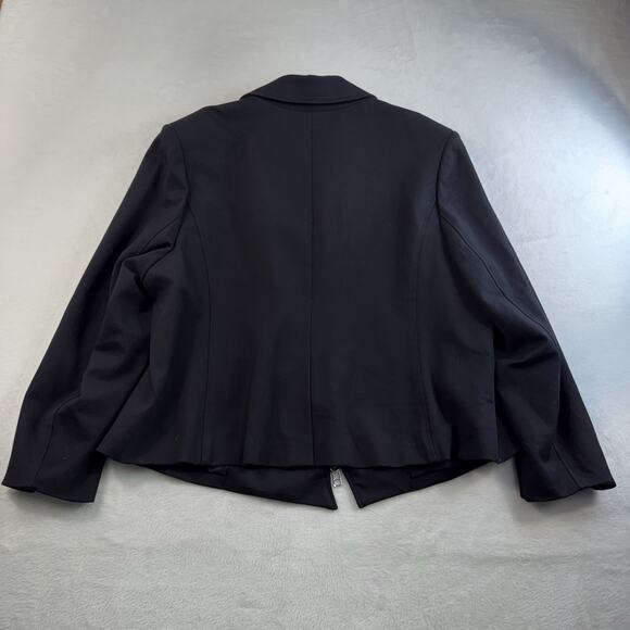 Torrid Rebel Wilson 1X Moto Jacket Black Grunge Punk Whimsigoth Emo Academia - Picture 10 of 11